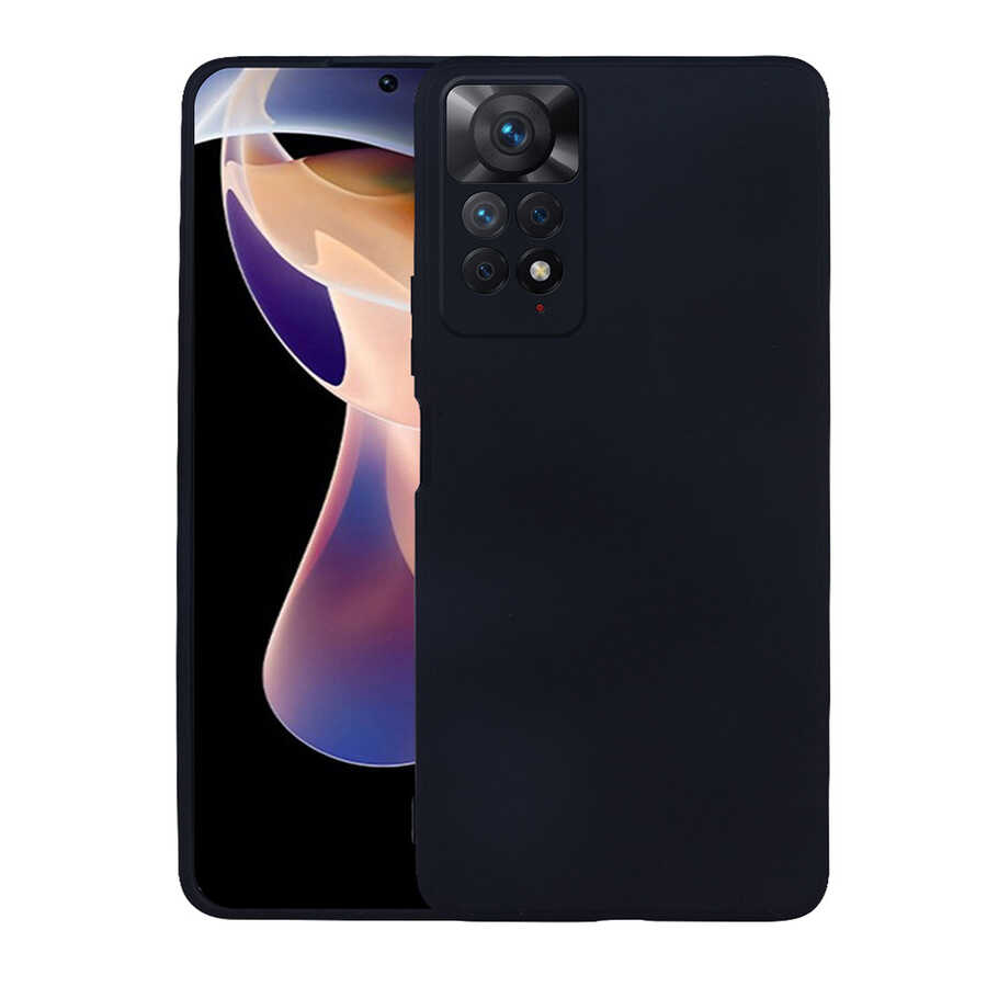 [RNZ-TA69459] Xiaomi Redmi Note 11 Pro 5G Uyumlu Kılıf Zore Premier Silikon Kapak (Siyah)