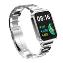 Xiaomi Redmi Watch 2 Lite Uyumlu Kordon Paslanmaz Metal Baklalı Klipsli Zore KRD-60 Kayış