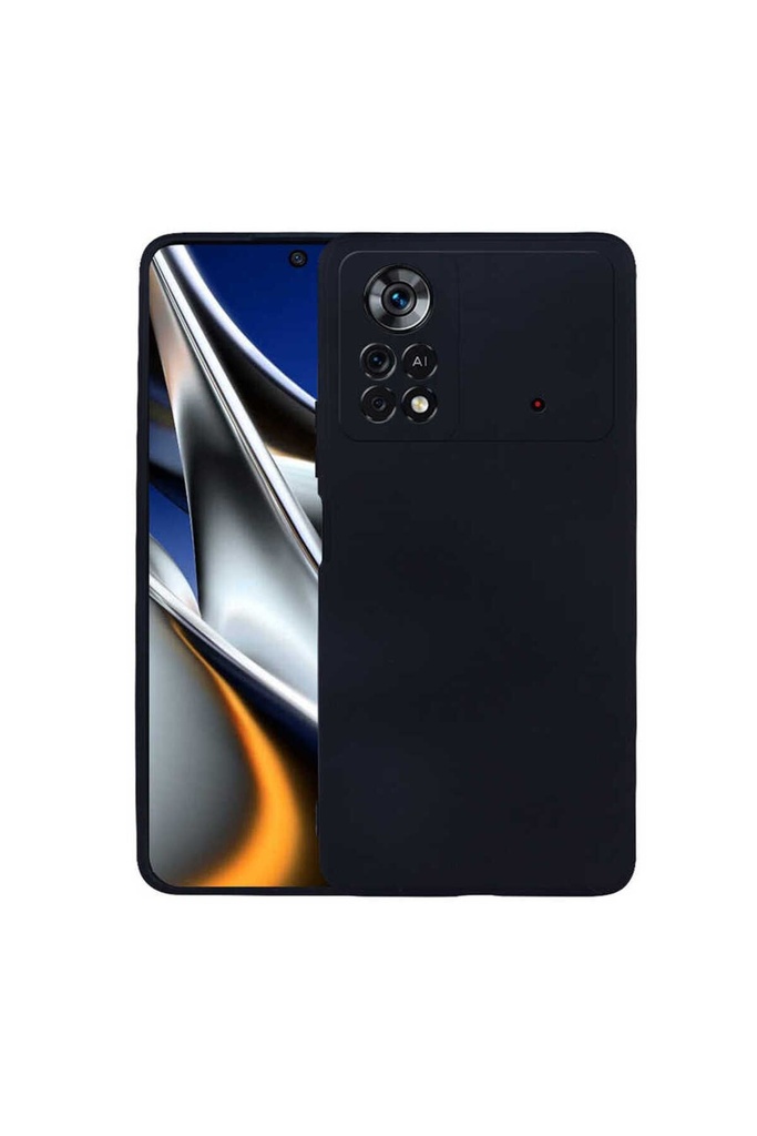 [RNZ-TA69827] Xiaomi Poco X4 Pro 5G Uyumlu Kılıf Zore Premier Silikon Kapak (Siyah)