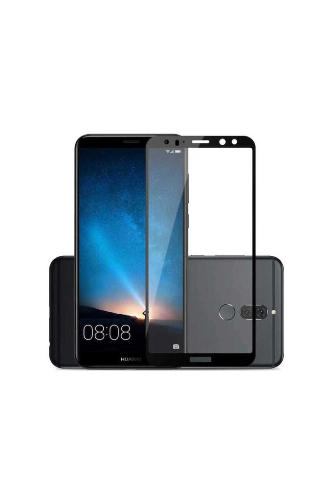 [RNZ-TA70059] Huawei Mate 10 Lite Uyumlu Davin 5D Cam Ekran Koruyucu (Siyah)