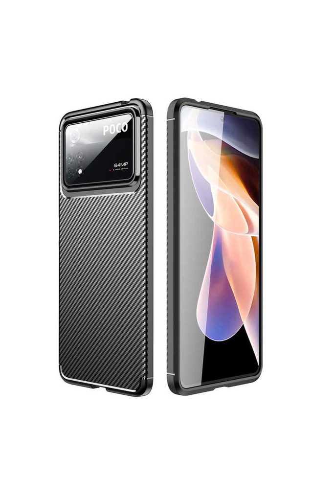 [RNZ-TA70104] Xiaomi Poco X4 Pro 5G Uyumlu Kılıf Zore Negro Silikon Kapak (Siyah)