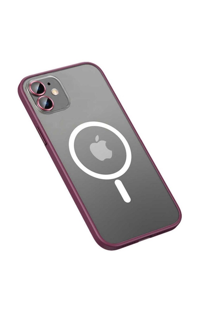 Apple iPhone 12 Uyumlu Kılıf Zore Mokka Wireless Kapak