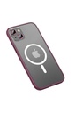 Apple iPhone 13 Uyumlu Kılıf Zore Mokka Wireless Kapak