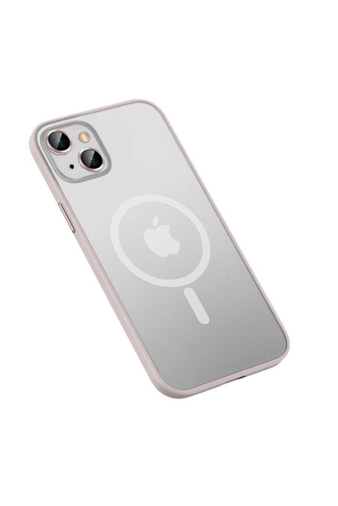 Apple iPhone 13 Uyumlu Kılıf Zore Mokka Wireless Kapak