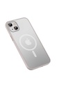 Apple iPhone 13 Uyumlu Kılıf Zore Mokka Wireless Kapak