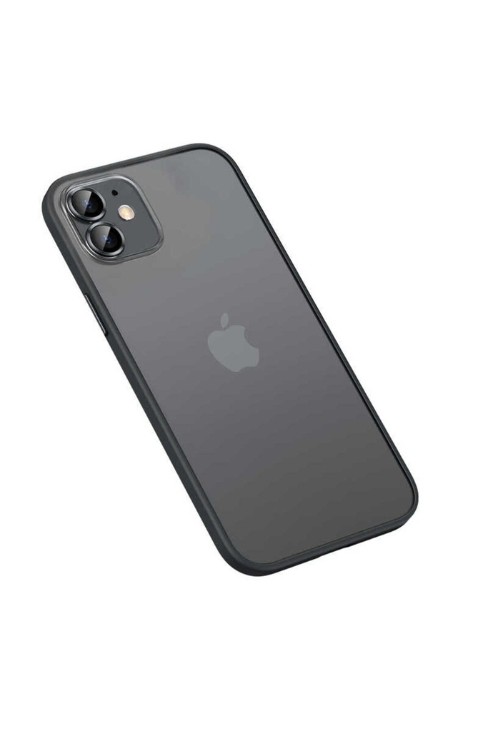 [RNZ-TA70293] Apple iPhone 12 Pro Max Uyumlu Kılıf Zore Retro Kapak (Siyah)