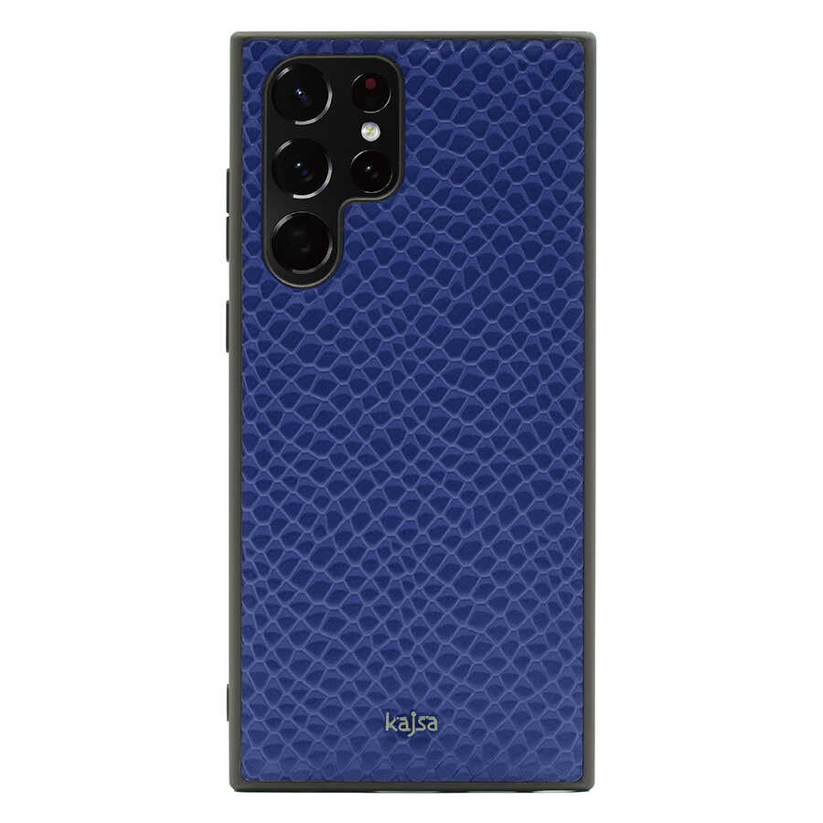 Samsung Galaxy S22 Ultra Uyumlu Kılıf ​Kajsa Pearl Pattern Hakiki Deri Kapak