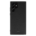 Samsung Galaxy S22 Ultra Uyumlu Kılıf ​Kajsa Pearl Pattern Hakiki Deri Kapak