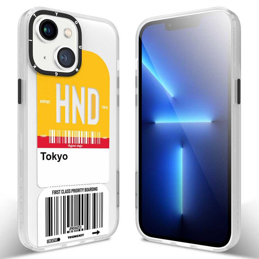 Apple iPhone 13 Uyumlu Kılıf YoungKit Any Time Trip Serisi Kapak