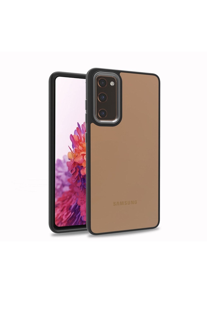 [RNZ-TA70546] Samsung Galaxy S20 FE Uyumlu Kılıf Zore Flora Kapak (Siyah)