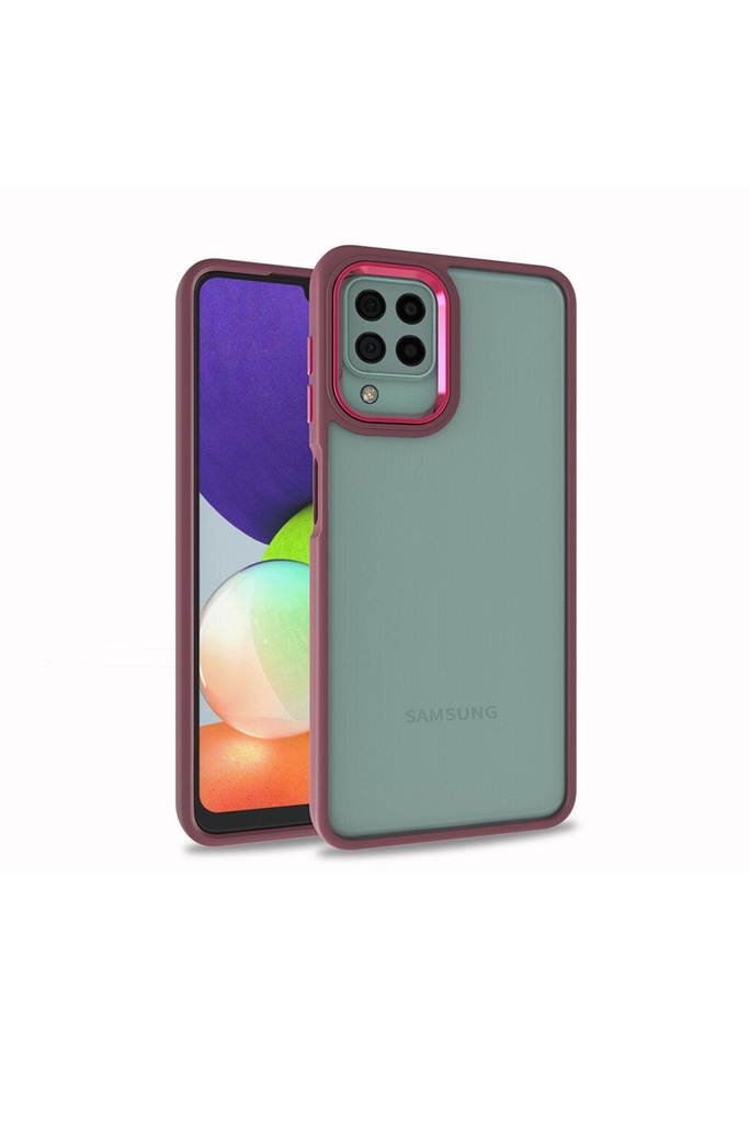 Samsung Galaxy M22 Uyumlu Kılıf Zore Flora Kapak