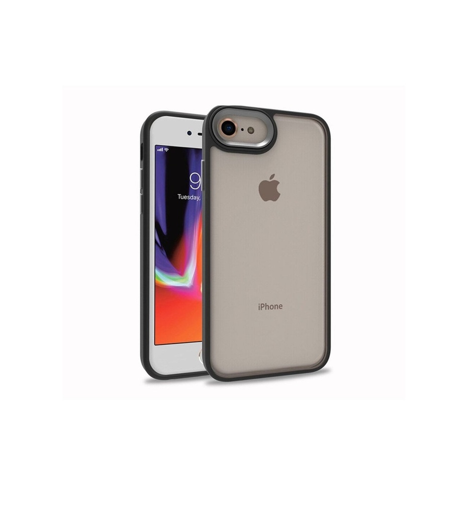 [RNZ-TA70624] Apple iPhone SE 2020 Uyumlu Kılıf Zore Flora Kapak (Siyah)