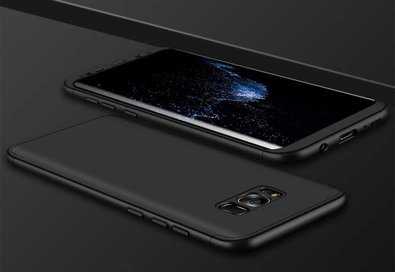 [RNZ-TA536] Samsung Galaxy S8 Plus Uyumlu Kılıf Zore Ays Kapak (Siyah)