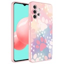 Samsung Galaxy A32 4G Uyumlu Kılıf Kamera Korumalı Desenli Sert Silikon Zore Epoksi Kapak