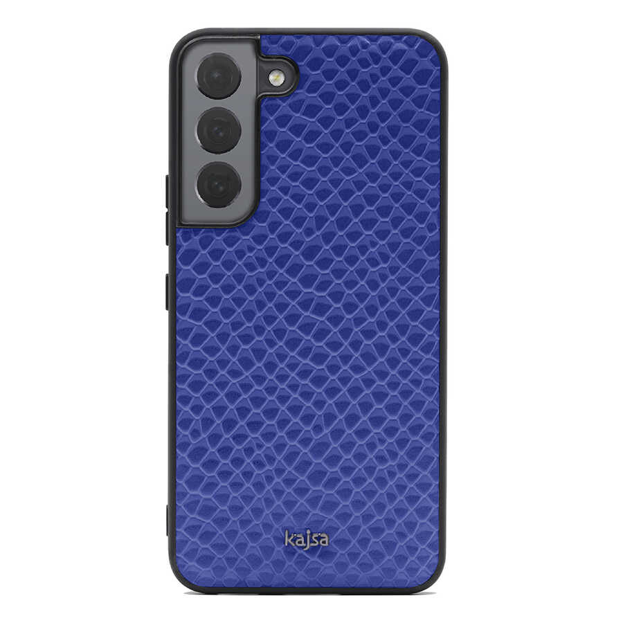 Samsung Galaxy S22 Uyumlu Kılıf ​Kajsa Pearl Pattern Hakiki Deri Kapak