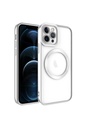 Apple iPhone 11 Pro Uyumlu Kılıf M-safe Wireless Şarj Özellikli Zore Setro Silikon