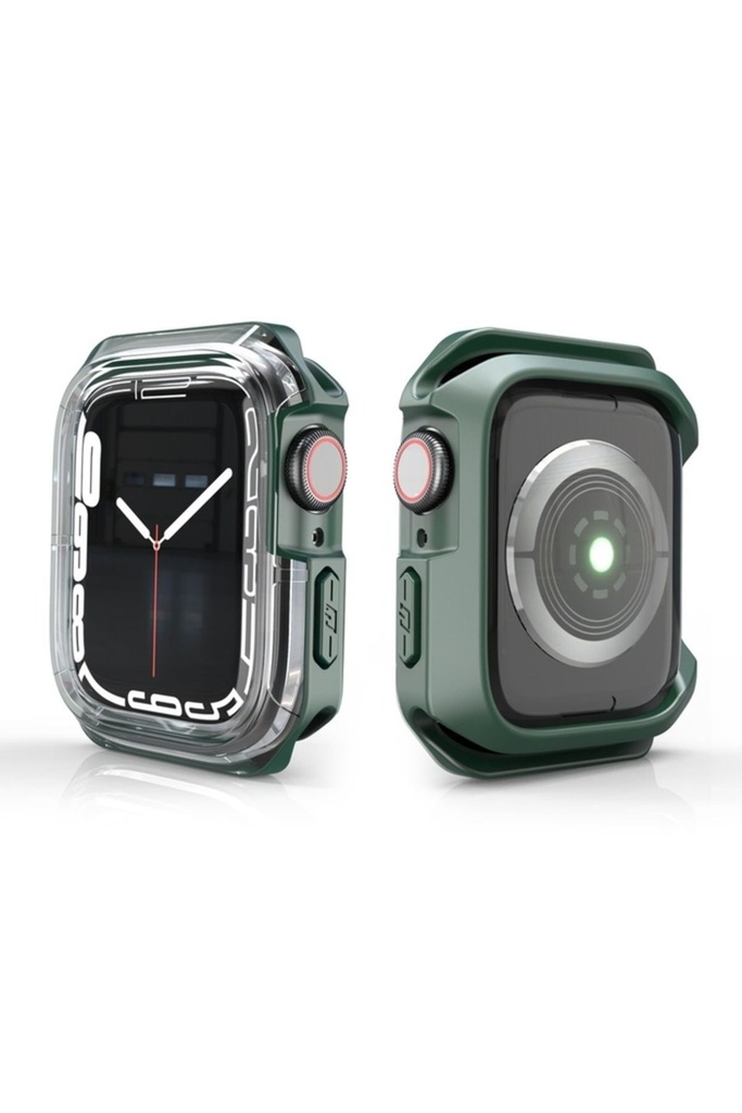 Apple Watch 38mm Uyumlu Zore Watch Gard 08 Sert PC + Silikon Koruyucu