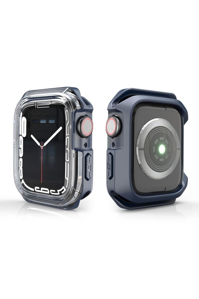 Apple Watch 44mm Uyumlu Zore Watch Gard 08 Sert PC + Silikon Koruyucu