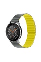 Samsung Galaxy Watch Active 2 44mm Uyumlu Kordon Suni Deri Yumuşak Soft Yüzey KRD-52 Kayış