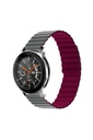 Samsung Galaxy Watch 46mm Uyumlu Kordon Suni Deri Yumuşak Soft Yüzey KRD-52 Kayış