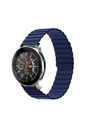 Samsung Galaxy Watch 46mm Uyumlu Kordon Suni Deri Yumuşak Soft Yüzey KRD-52 Kayış