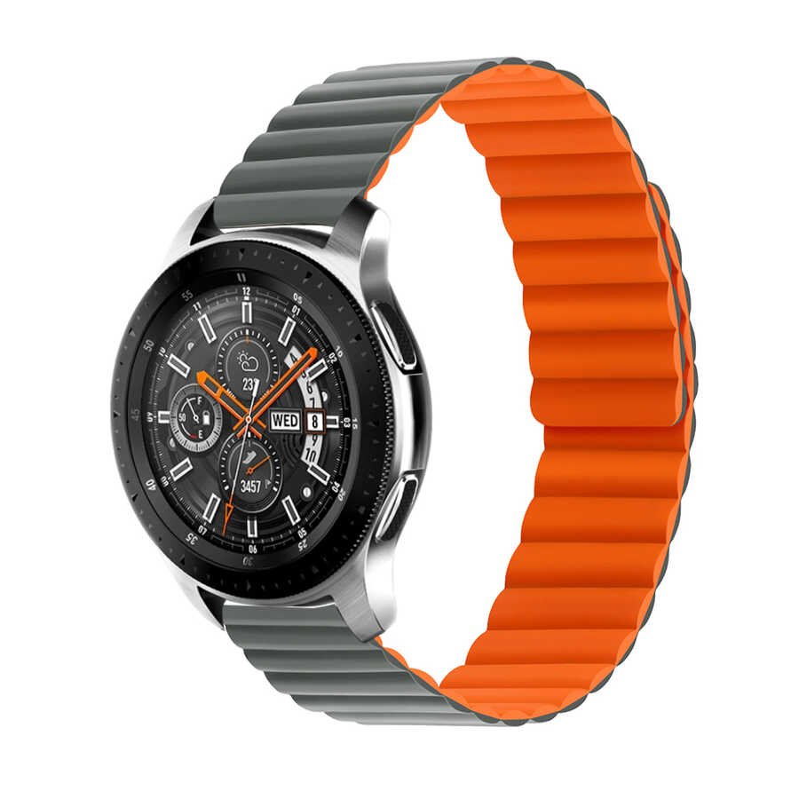 Samsung Gear S3 Uyumlu Kordon Suni Deri Yumuşak Soft Yüzey KRD-52 Kayış
