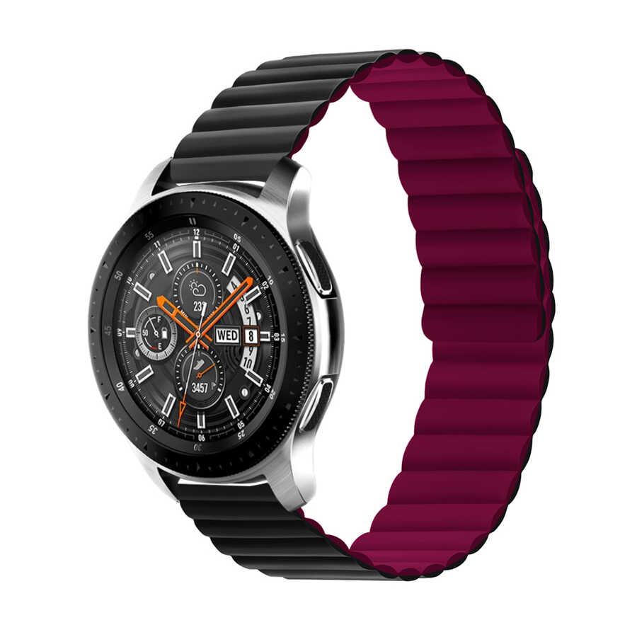Huawei GT2 46mm 22mm Uyumlu Kordon Suni Deri Yumuşak Soft Yüzey KRD-52 Kayış