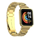 Xiaomi Redmi Watch (Mi Watch Lite) Uyumlu Kordon Paslanmaz Metal Baklalı Klipsli Zore KRD-60 Kayış