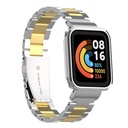 Xiaomi Redmi Watch (Mi Watch Lite) Uyumlu Kordon Paslanmaz Metal Baklalı Klipsli Zore KRD-60 Kayış