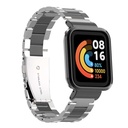 Xiaomi Redmi Watch (Mi Watch Lite) Uyumlu Kordon Paslanmaz Metal Baklalı Klipsli Zore KRD-60 Kayış