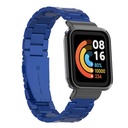 Xiaomi Redmi Watch (Mi Watch Lite) Uyumlu Kordon Paslanmaz Metal Baklalı Klipsli Zore KRD-60 Kayış