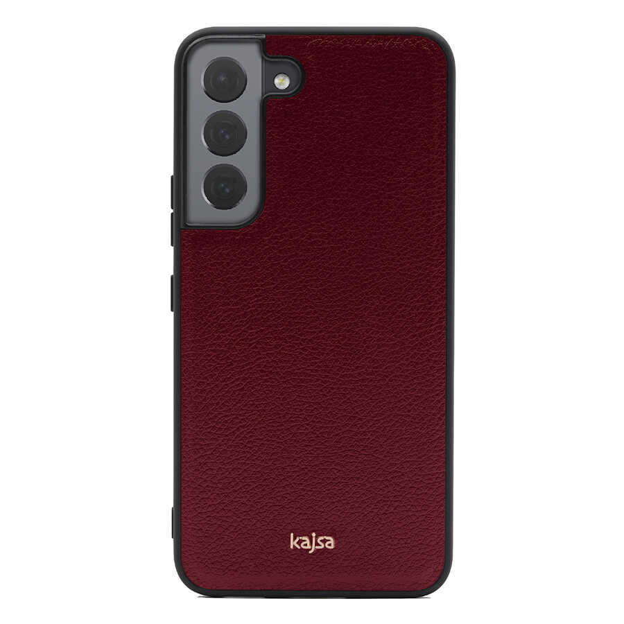 Samsung Galaxy S22 Uyumlu Kılıf ​Kajsa Luxe Collection Hakiki Deri Kapak