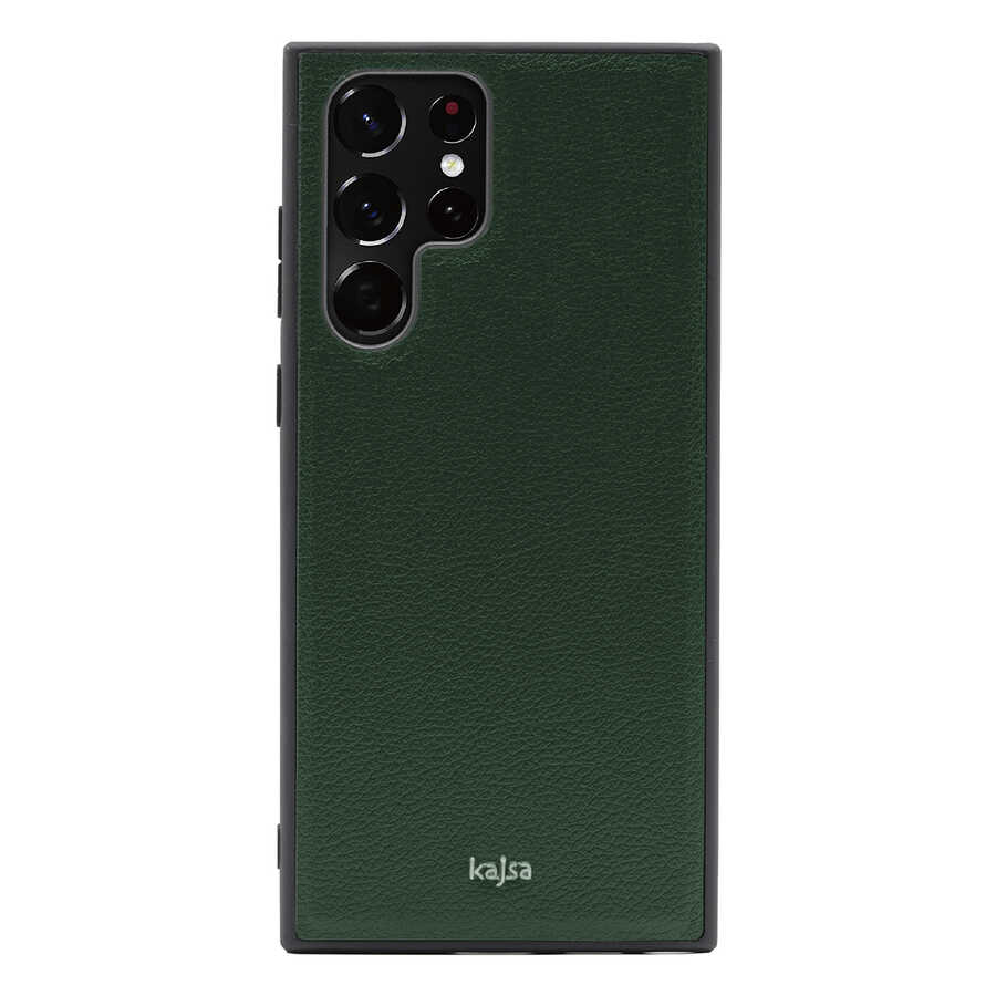 Samsung Galaxy S22 Ultra Uyumlu Kılıf ​Kajsa Luxe Collection Hakiki Deri Kapak
