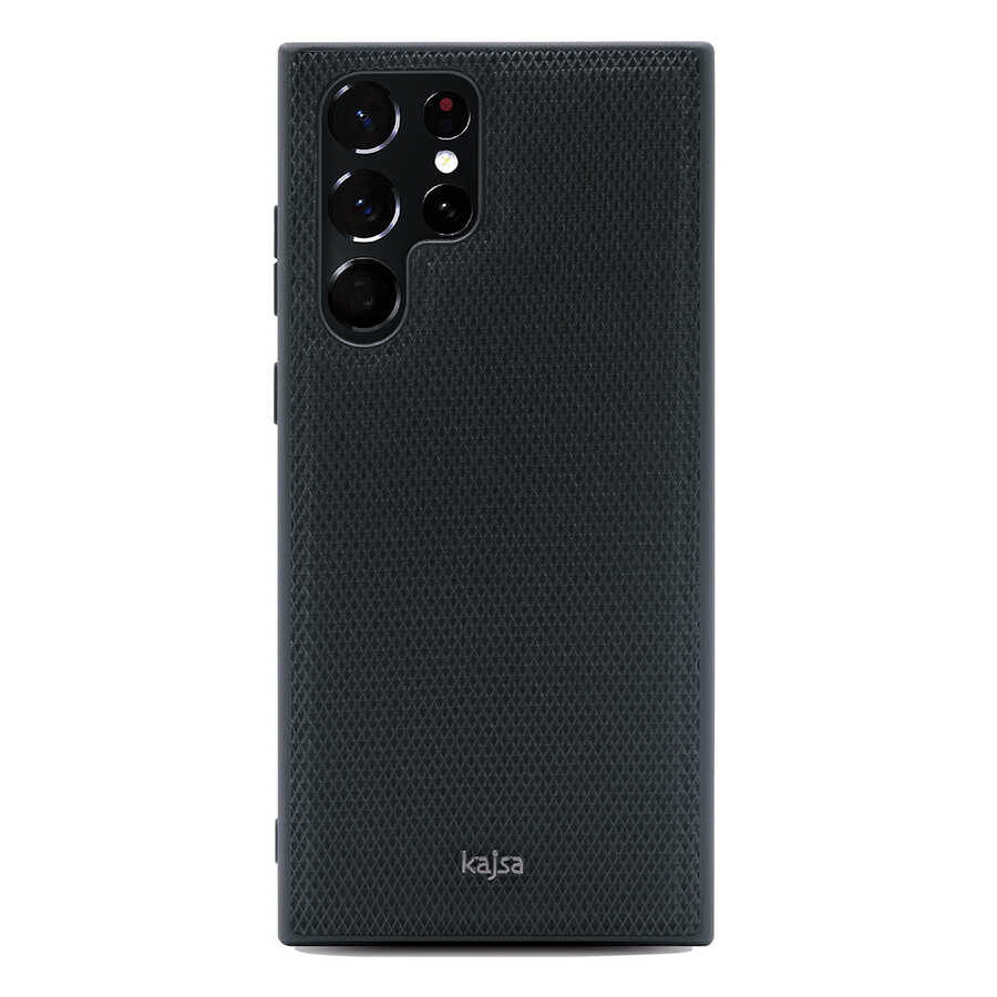 [RNZ-TA71680] Samsung Galaxy S22 Ultra Uyumlu Kılıf Kajsa Preppie Serisi Dark Kapak (NO1)