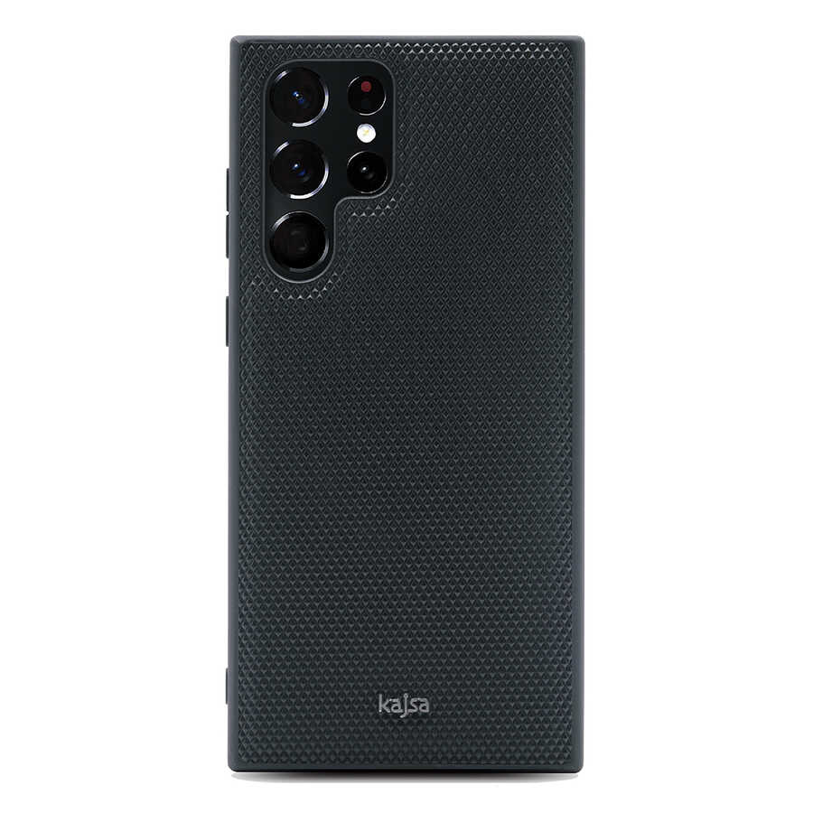 Samsung Galaxy S22 Ultra Uyumlu Kılıf Kajsa Preppie Serisi Dark Kapak