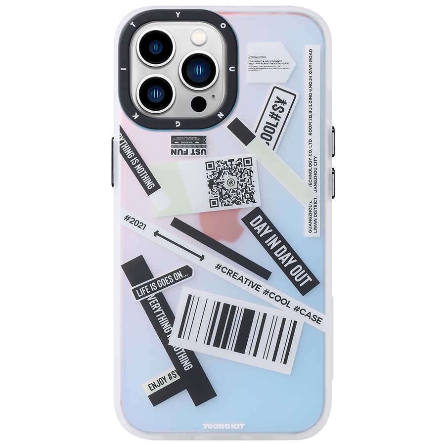 Apple iPhone 13 Pro Max Uyumlu Kılıf YoungKit Fashion Culture Time Serisi Kapak