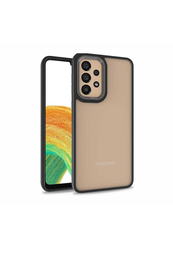 [RNZ-TA71808] Samsung Galaxy A32 4G Uyumlu Kılıf Zore Flora Kapak (Siyah)