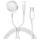 Zore Akıllı Saat Wireless To Lightning Type-C Şarj Kablosu 1.2M