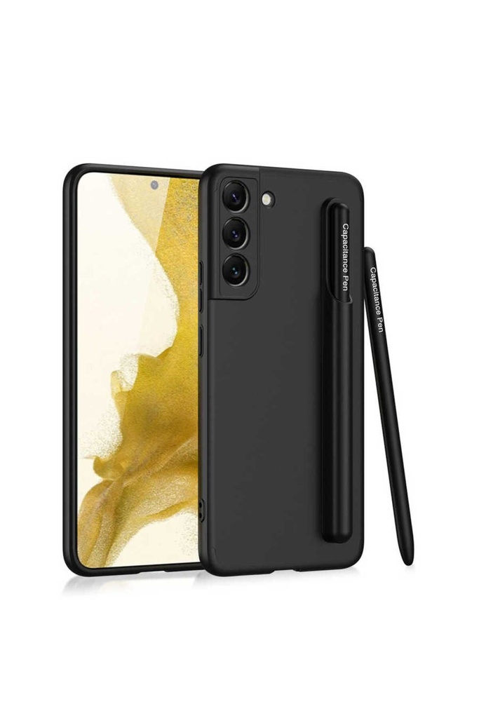 [RNZ-TA73260] Samsung Galaxy S22 Plus Uyumlu Kılıf Zore Kalemli Ays Kapak (Siyah)