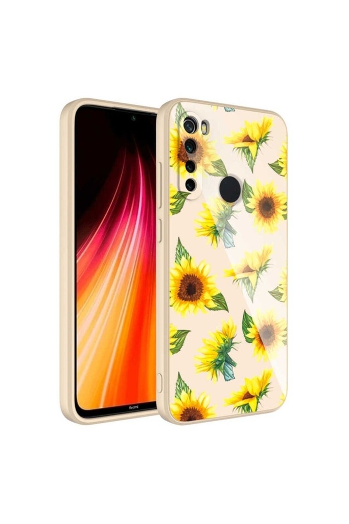 Xiaomi Redmi Note 8 Uyumlu Kılıf Kamera Korumalı Desenli Sert Silikon Zore Epoksi Kapak