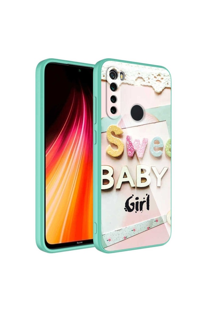 [RNZ-TA76057] Xiaomi Redmi Note 8 Uyumlu Kılıf Kamera Korumalı Desenli Sert Silikon Zore Epoksi Kapak (NO5)