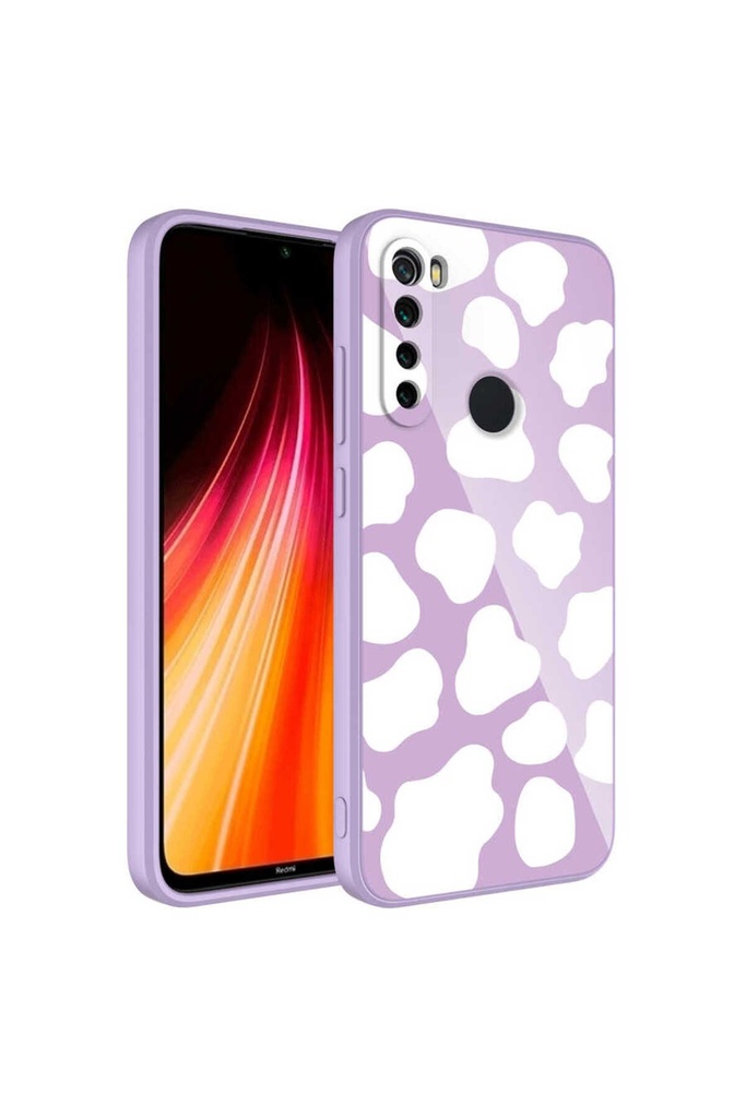 Xiaomi Redmi Note 8 Uyumlu Kılıf Kamera Korumalı Desenli Sert Silikon Zore Epoksi Kapak