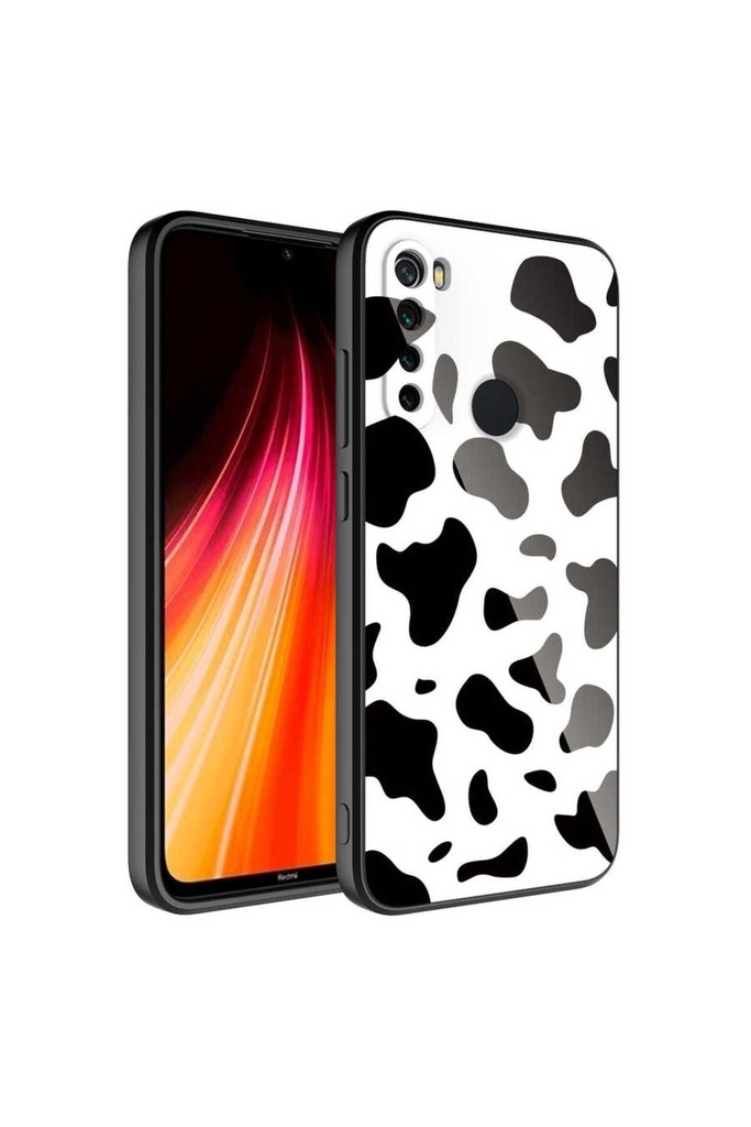 Xiaomi Redmi Note 8 Uyumlu Kılıf Kamera Korumalı Desenli Sert Silikon Zore Epoksi Kapak