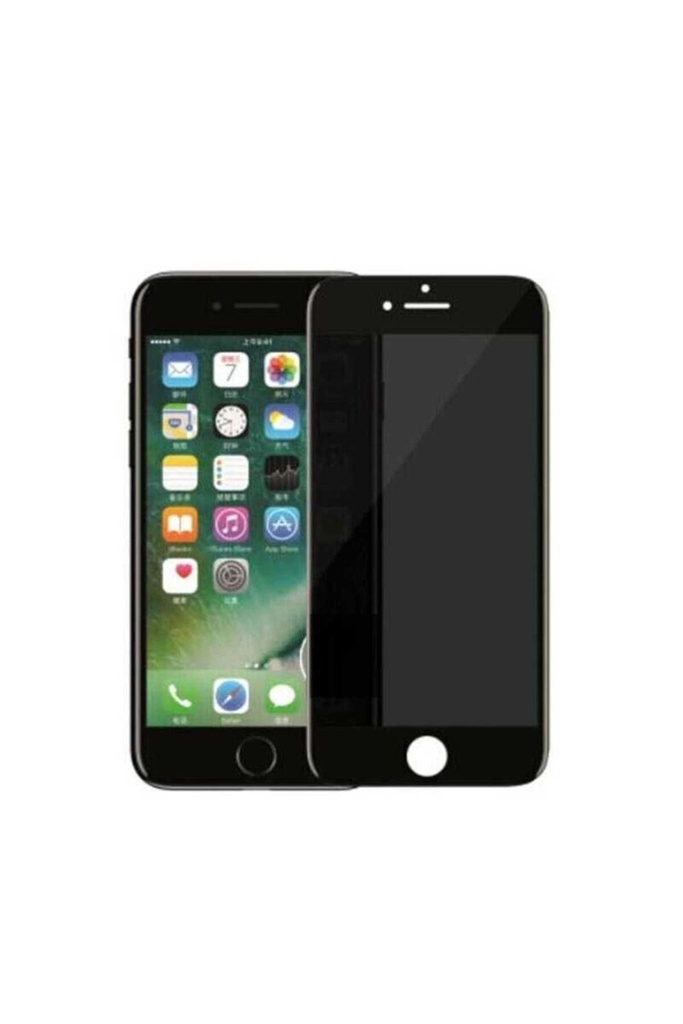 [RNZ-TA71879] Apple iPhone SE 2022 Uyumlu Davin 5D Privacy Cam Ekran Koruyucu (Siyah)