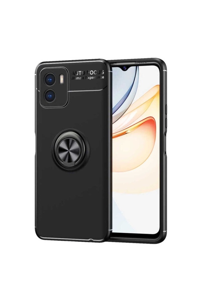 [RNZ-TA72161] Vivo Y15S Uyumlu Kılıf Zore Ravel Silikon Kapak (Siyah)