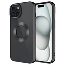 Apple iPhone 15 Uyumlu Kılıf Tek Kamera Çerçeveli Logo Gösteren Zore Omega Kapak