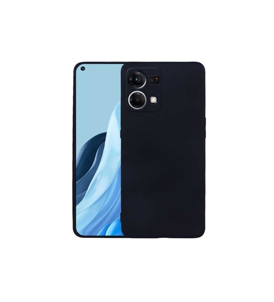 [RNZ-TA72444] Oppo Reno 7 4G Uyumlu Kılıf Zore Premier Silikon Kapak (Siyah)