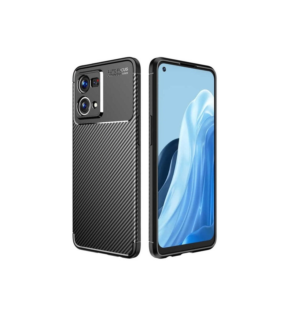 [RNZ-TA72504] Oppo Reno 7 4G Uyumlu Kılıf Zore Negro Silikon Kapak (Siyah)