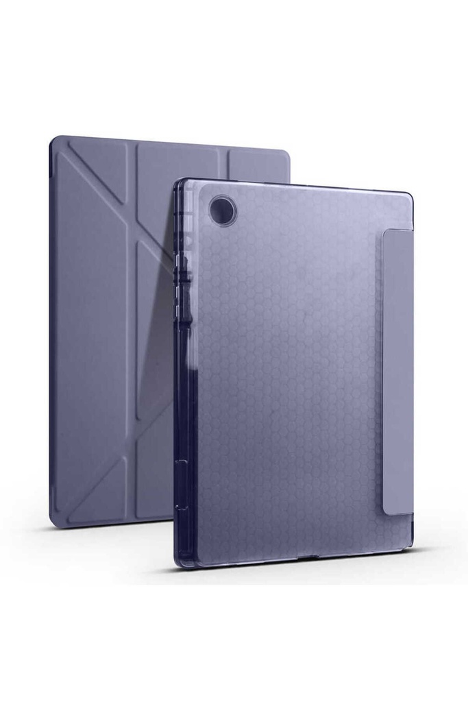Samsung Galaxy Tab A8 10.5 SM-X200 (2021) Uyumlu Kılıf Zore Tri Folding Kalem Bölmeli Standlı Kılıf