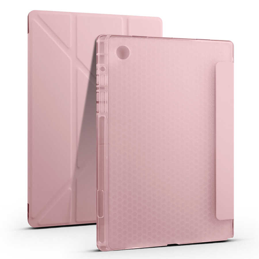 Samsung Galaxy Tab A8 10.5 SM-X200 (2021) Uyumlu Kılıf Zore Tri Folding Kalem Bölmeli Standlı Kılıf